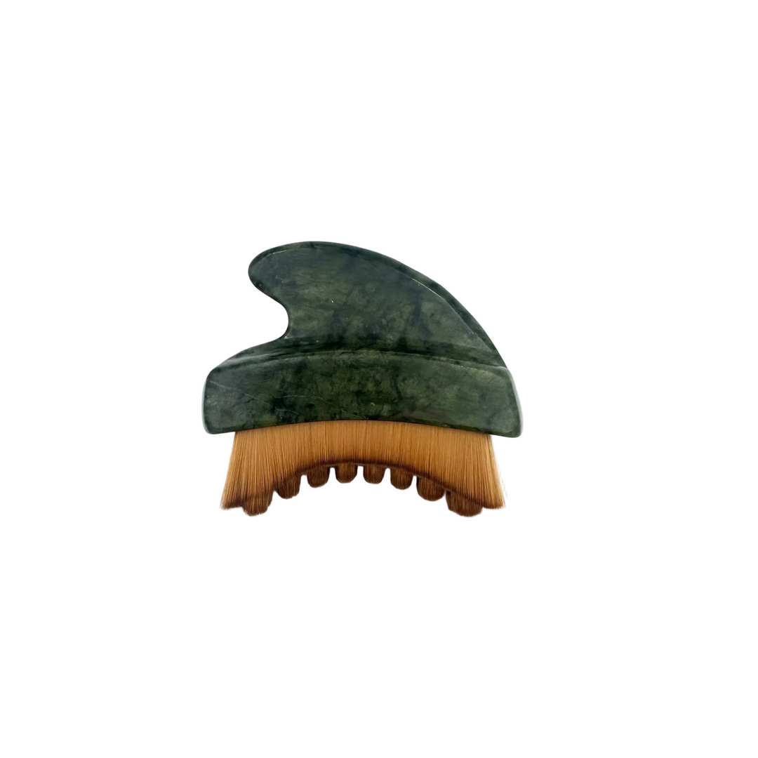 Lymfebørste med Gua Sha