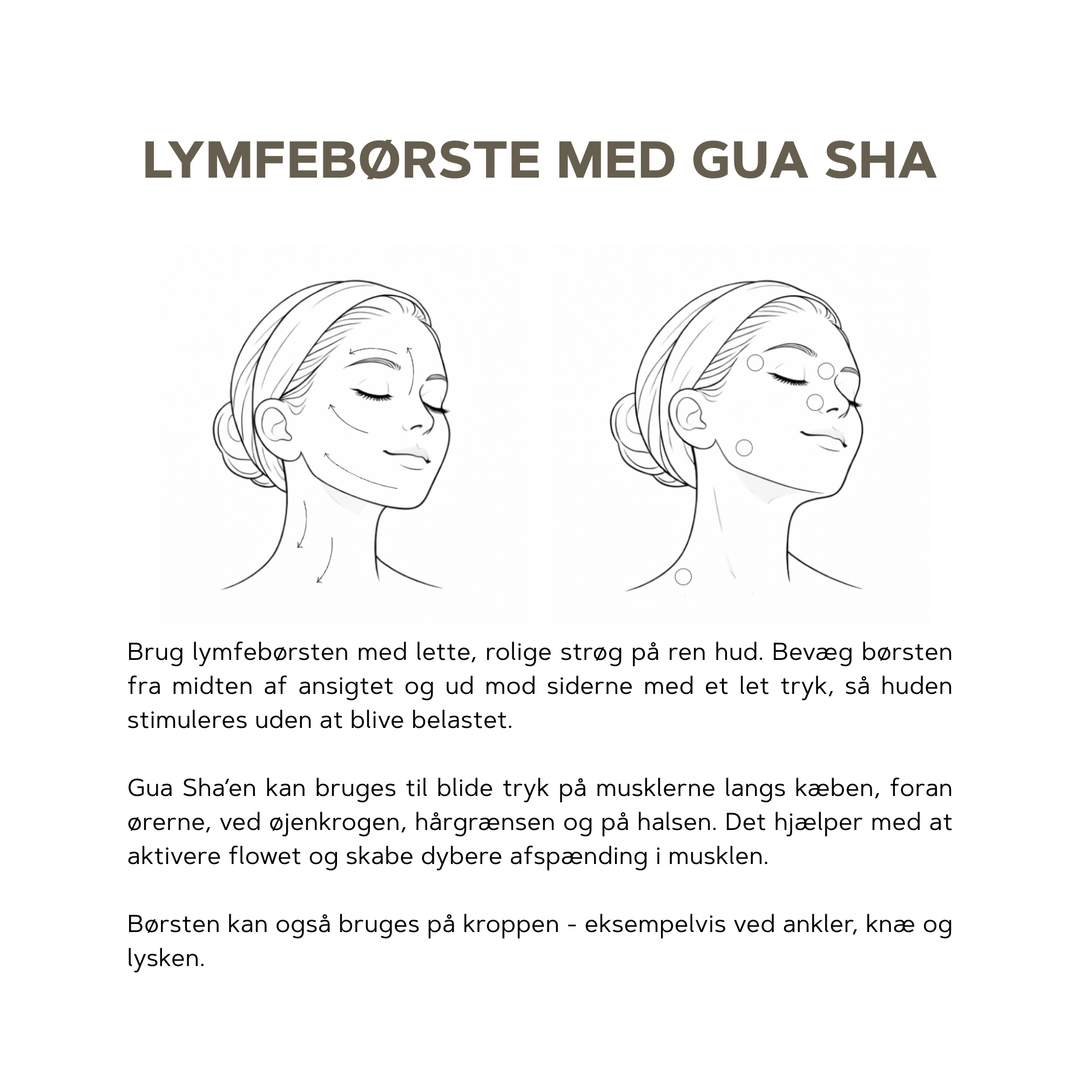 Lymfebørste med Gua Sha
