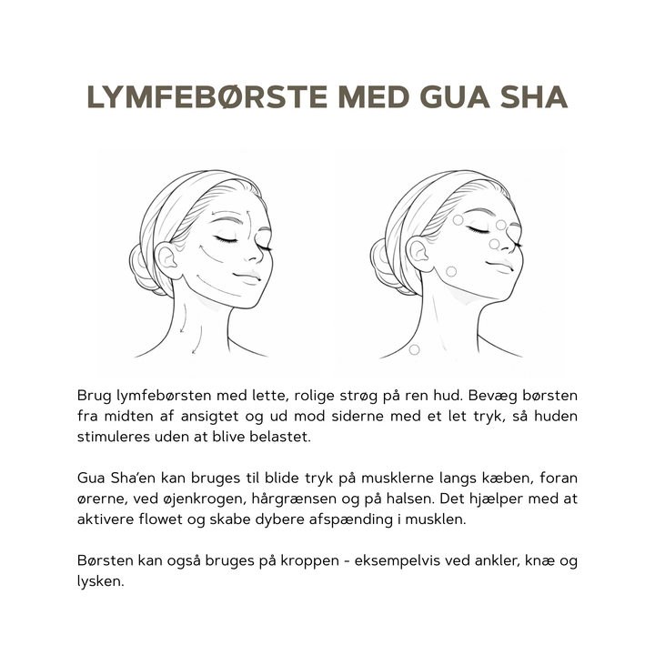 Lymfebørste med Gua Sha
