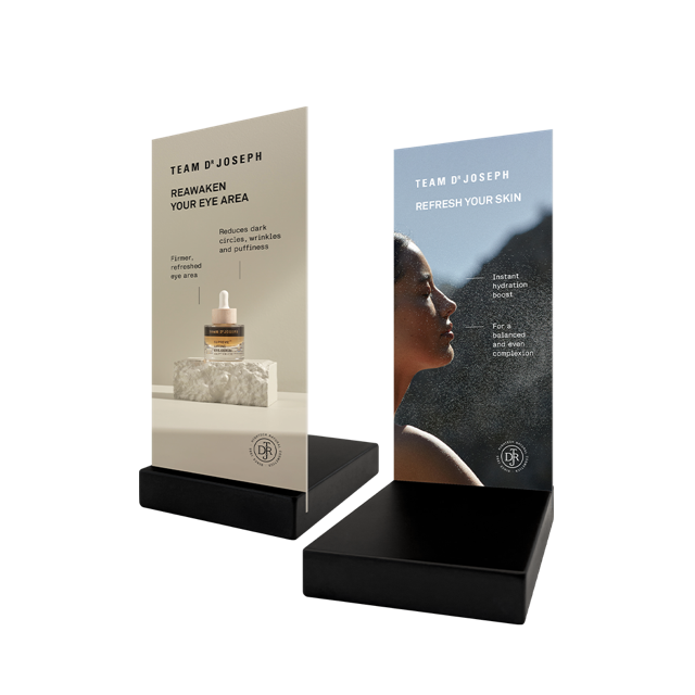 DISPLAY FOR SHELFSTOOPER – SUPREME LIFTING EYE SERUM + HYALURONIC BLOSSOM FACIAL MIST