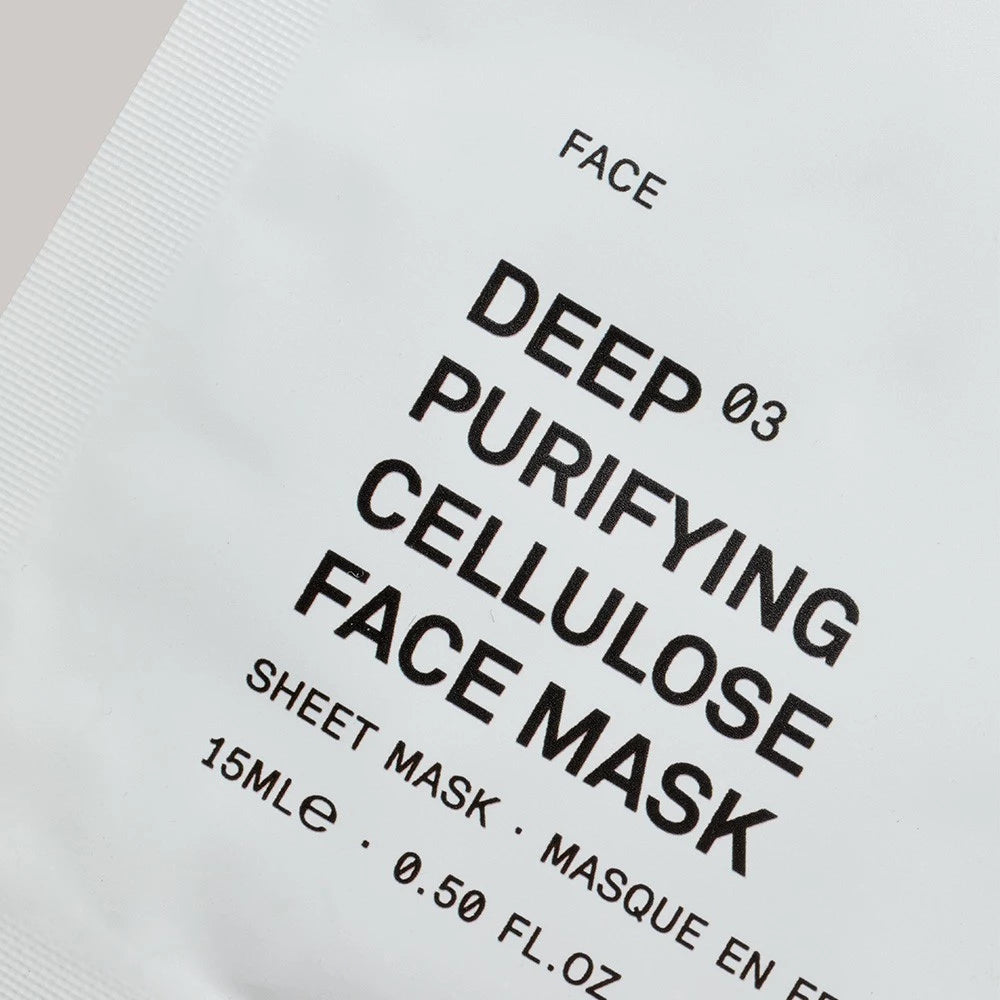 DEEP PURIFYING CELLULOSE FACE MASK